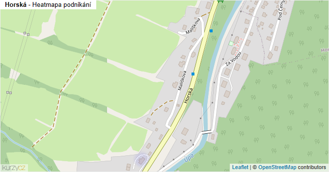 Horská - mapa podnikání