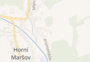 Pod Norou v obci Horní Maršov - mapa ulice