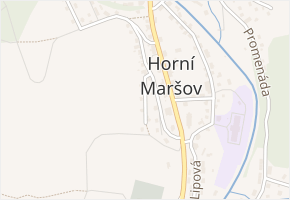 Valmadiho v obci Horní Maršov - mapa ulice