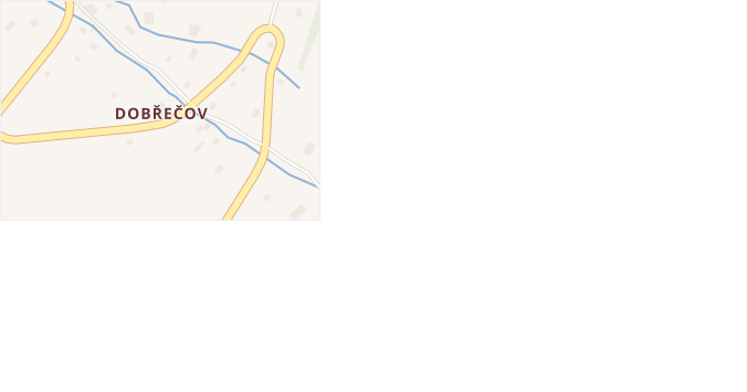 Dobřečov v obci Horní Město - mapa části obce