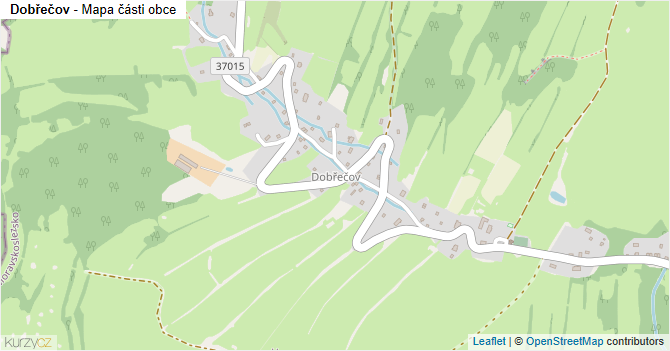 Dobřečov - mapa části obce