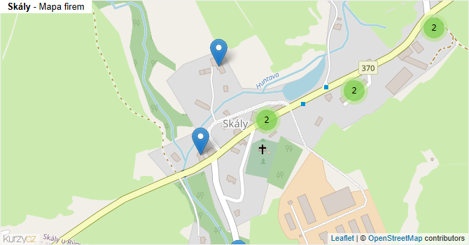 Skály - mapa firem