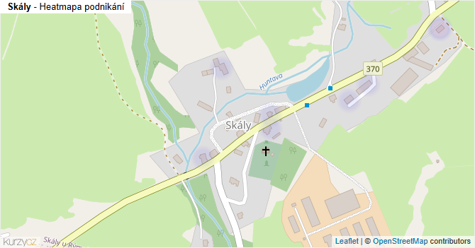 Skály - mapa podnikání