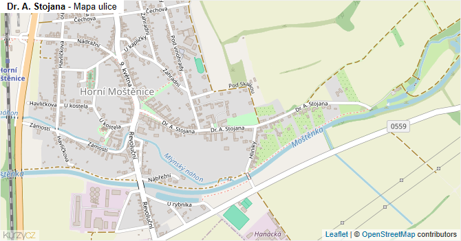 Dr. A. Stojana - mapa ulice