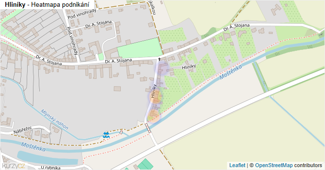 Hliníky - mapa podnikání
