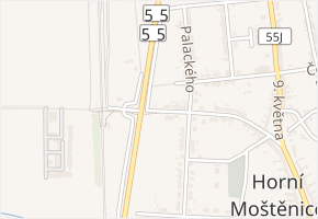 Nádražní v obci Horní Moštěnice - mapa ulice