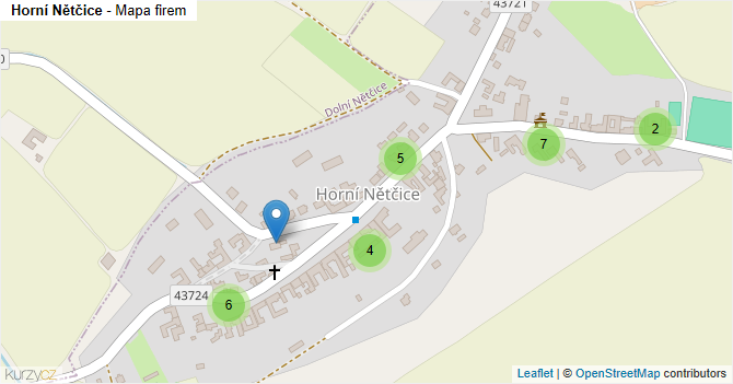 Horní Nětčice - mapa firem