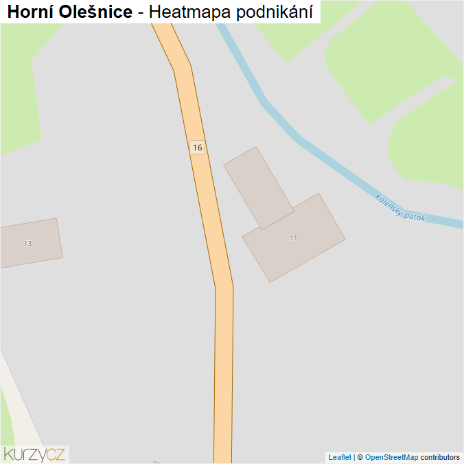 Mapa Horní Olešnice - Firmy v obci.