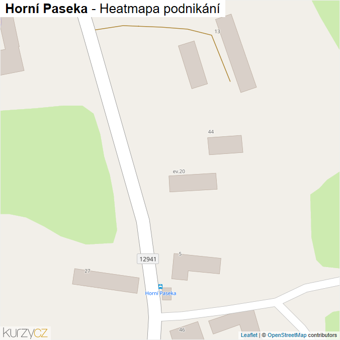 Mapa Horní Paseka - Firmy v obci.