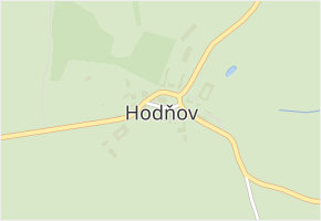 Hodňov v obci Horní Planá - mapa části obce