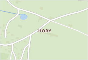 Hory v obci Horní Planá - mapa části obce