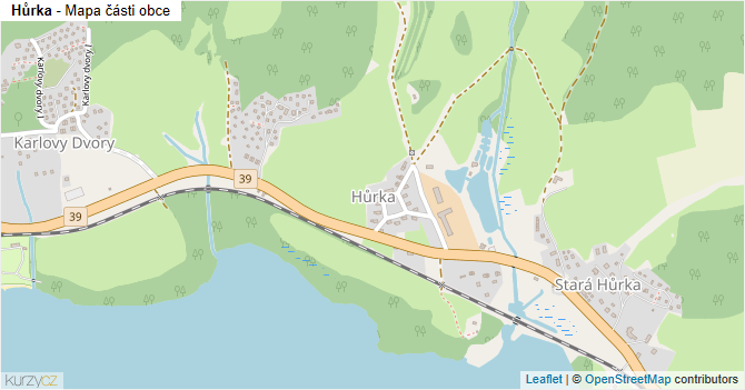Hůrka - mapa části obce