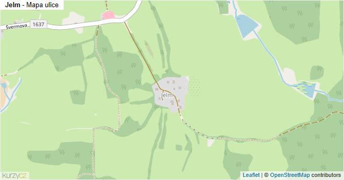 Jelm - mapa ulice