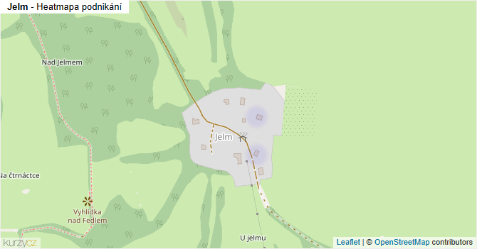Jelm - mapa podnikání