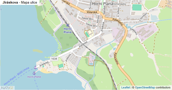 Jiráskova - mapa ulice