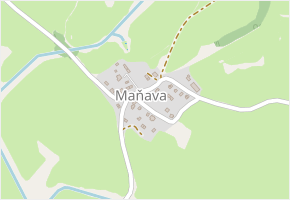 Maňava v obci Horní Planá - mapa ulice