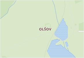 Olšov v obci Horní Planá - mapa ulice