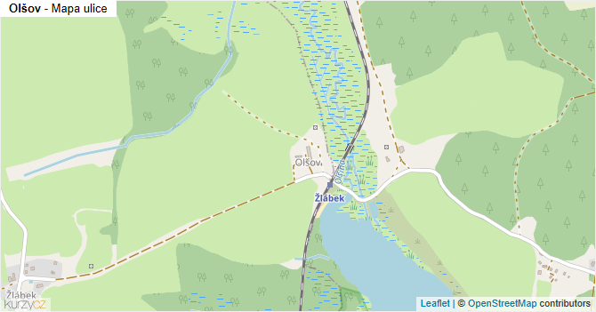 Olšov - mapa ulice