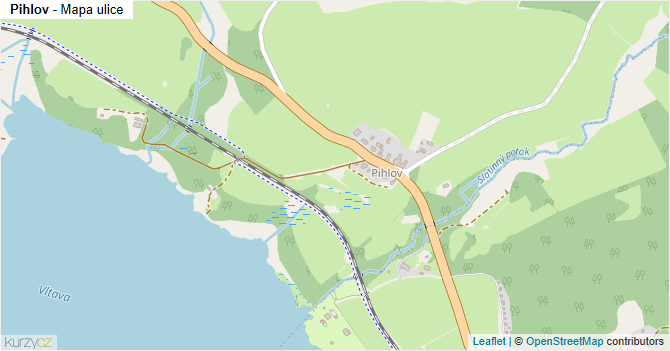 Pihlov - mapa ulice
