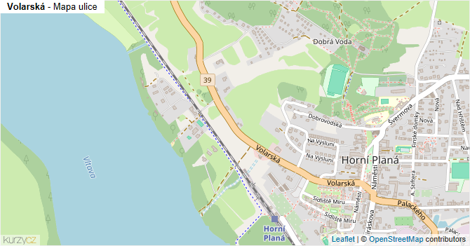 Volarská - mapa ulice