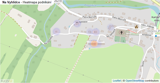 Na Vyhlídce - mapa podnikání