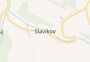 Slavíkov v obci Horní Radechová - mapa části obce