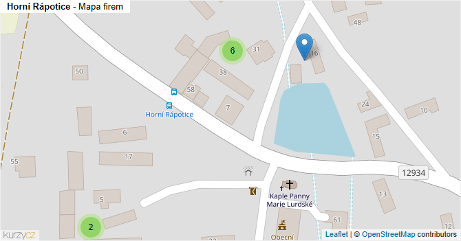 Horní Rápotice - mapa firem