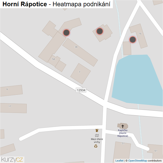 Mapa Horní Rápotice - Firmy v obci.