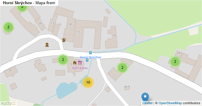 Horní Skrýchov - mapa firem