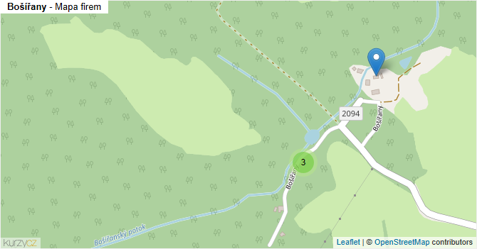 Bošířany - mapa firem