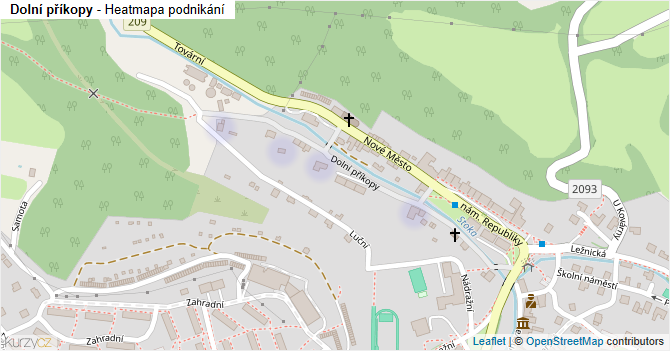 Dolní příkopy - mapa podnikání