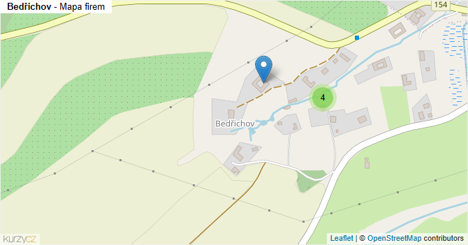 Bedřichov - mapa firem