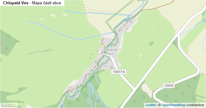 Chlupatá Ves - mapa části obce
