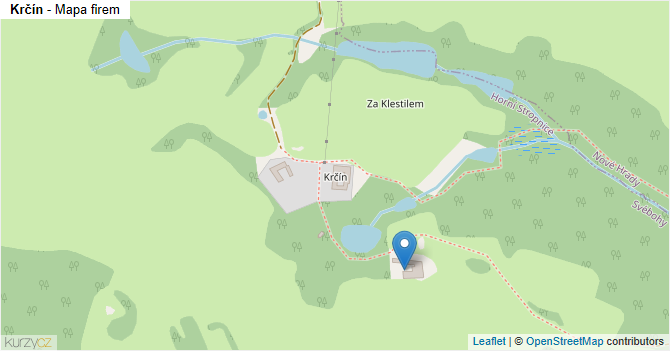 Krčín - mapa firem