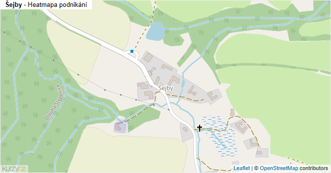 Šejby - mapa podnikání