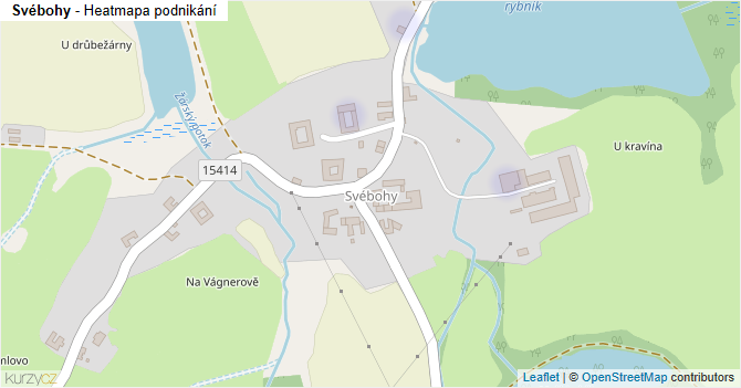 Svébohy - mapa podnikání