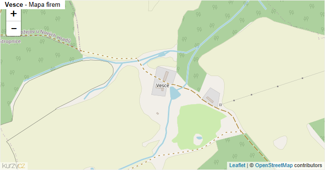 Vesce - mapa firem