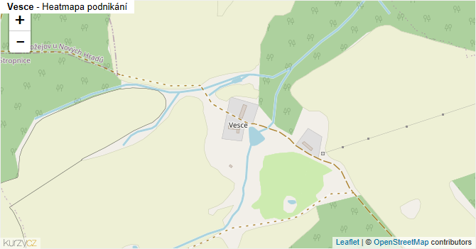 Vesce - mapa podnikání