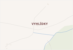 Vyhlídky v obci Horní Stropnice - mapa části obce