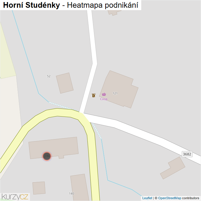 Mapa Horní Studénky - Firmy v obci.