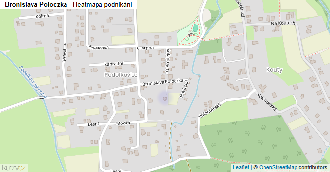 Bronislava Poloczka - mapa podnikání
