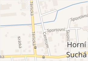 Centrum v obci Horní Suchá - mapa ulice