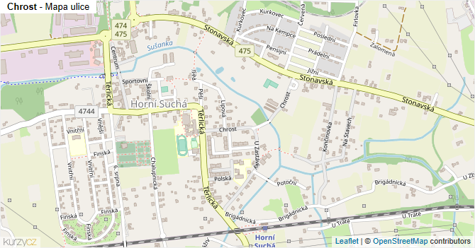 Chrost - mapa ulice
