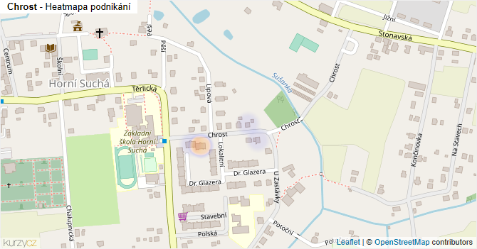 Chrost - mapa podnikání