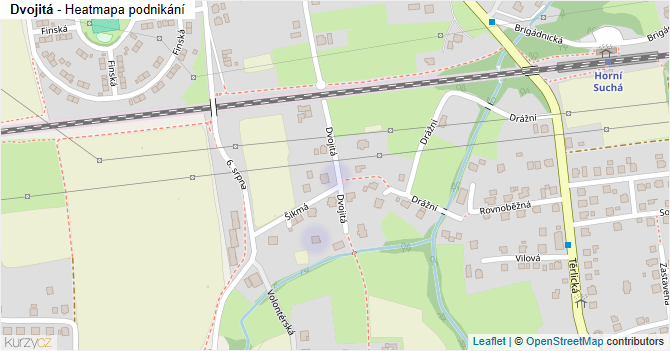 Dvojitá - mapa podnikání