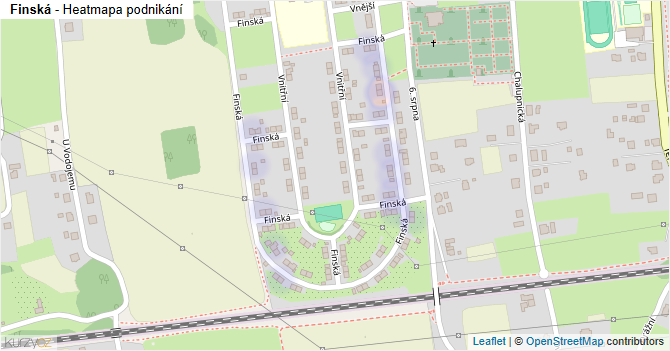 Finská - mapa podnikání