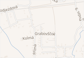 Grabovščok v obci Horní Suchá - mapa ulice