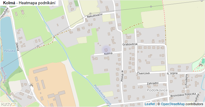 Kolmá - mapa podnikání