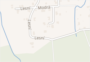 Lesní v obci Horní Suchá - mapa ulice