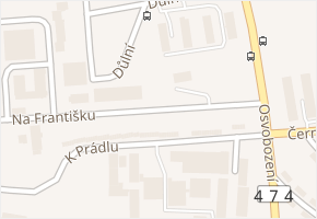 Na Františku v obci Horní Suchá - mapa ulice
